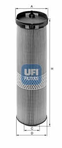 Ufi 27.A51.00 Air filter 27A5100: Buy near me in Poland at 2407.PL - Good price!