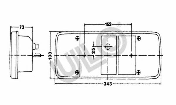 Ulo 3824-03 Tail lamp right 382403: Buy near me in Poland at 2407.PL - Good price!
