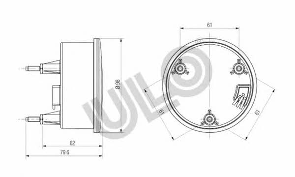 Ulo 1701005 Brake stop light 1701005: Buy near me in Poland at 2407.PL - Good price!