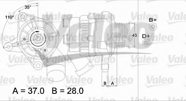 Valeo 437331 Alternator 437331: Buy near me at 2407.PL in Poland at an Affordable price!