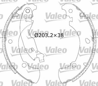 Valeo 554740 Brake shoe set 554740: Buy near me in Poland at 2407.PL - Good price!