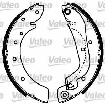 Valeo 554808 Brake shoe set 554808: Buy near me in Poland at 2407.PL - Good price!