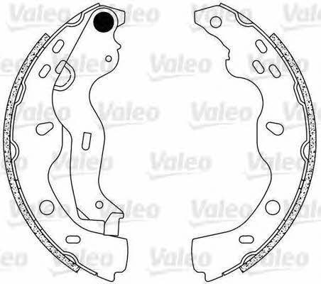 Valeo 554854 Brake shoe set 554854: Buy near me in Poland at 2407.PL - Good price!