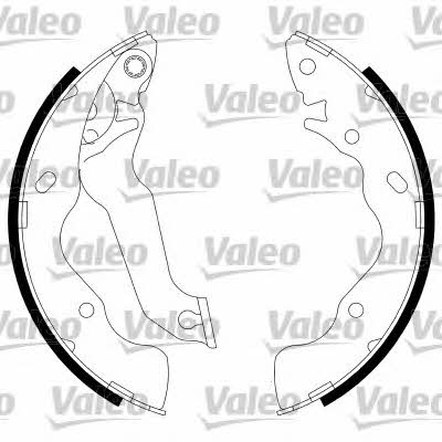 Valeo 554876 Колодки тормозные барабанные, комплект 554876: Купить в Польше - Отличная цена на 2407.PL!
