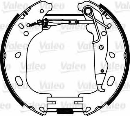 Valeo 554898 Колодки тормозные барабанные, комплект 554898: Отличная цена - Купить в Польше на 2407.PL!