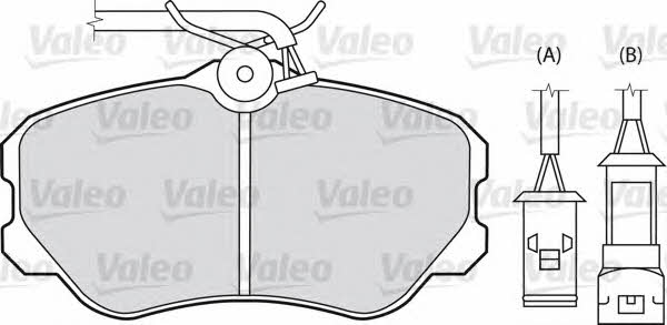 Valeo 540400 Brake Pad Set, disc brake 540400: Buy near me in Poland at 2407.PL - Good price!