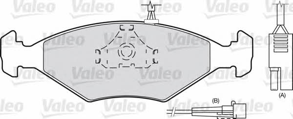 Valeo 540499 Тормозные колодки дисковые, комплект 540499: Отличная цена - Купить в Польше на 2407.PL!