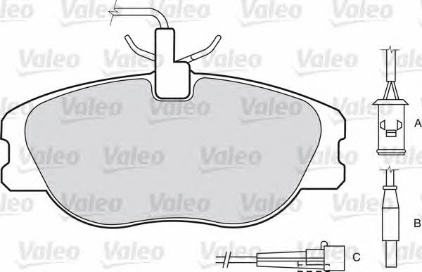 Valeo 540533 Brake Pad Set, disc brake 540533: Buy near me in Poland at 2407.PL - Good price!