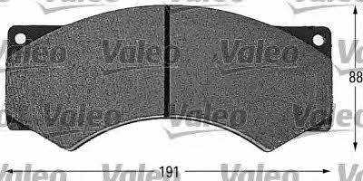 Valeo 541643 Тормозные колодки дисковые, комплект 541643: Отличная цена - Купить в Польше на 2407.PL!