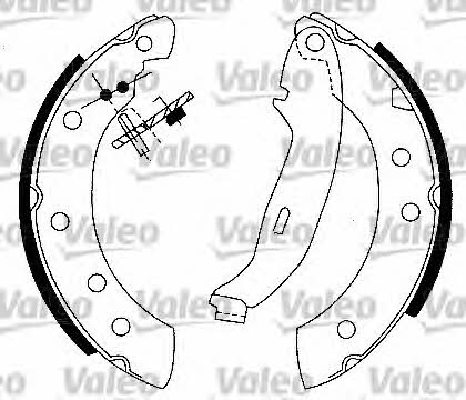 Valeo 553780 Brake shoe set 553780: Buy near me in Poland at 2407.PL - Good price!