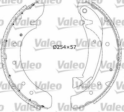 Valeo 553809 Brake shoe set 553809: Buy near me in Poland at 2407.PL - Good price!