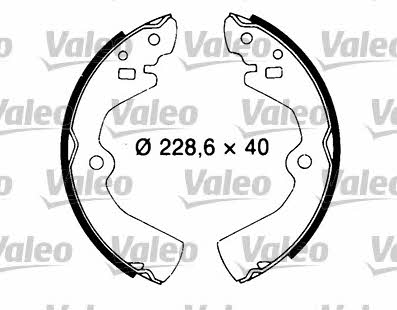 Valeo 553844 Колодки тормозные барабанные, комплект 553844: Отличная цена - Купить в Польше на 2407.PL!