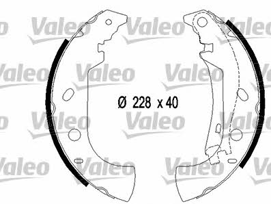 Valeo 553867 Колодки тормозные барабанные, комплект 553867: Отличная цена - Купить в Польше на 2407.PL!