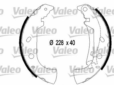 Valeo 553867 Brake shoe set 553867: Buy near me in Poland at 2407.PL - Good price!