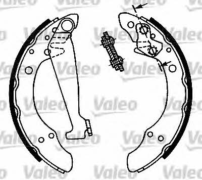 Valeo 553892 Brake shoe set 553892: Buy near me in Poland at 2407.PL - Good price!