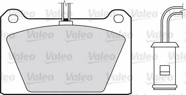 Valeo 551003 Brake Pad Set, disc brake 551003: Buy near me in Poland at 2407.PL - Good price!