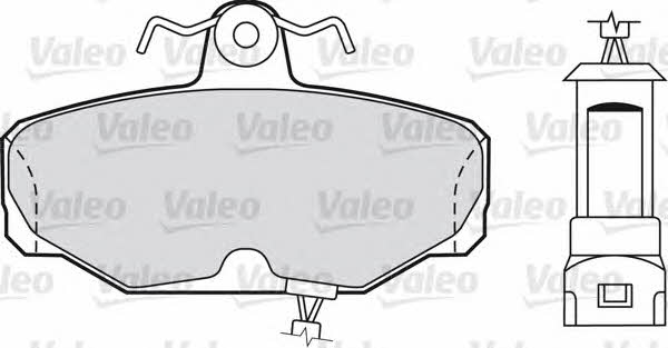 Valeo 551037 Brake Pad Set, disc brake 551037: Buy near me in Poland at 2407.PL - Good price!