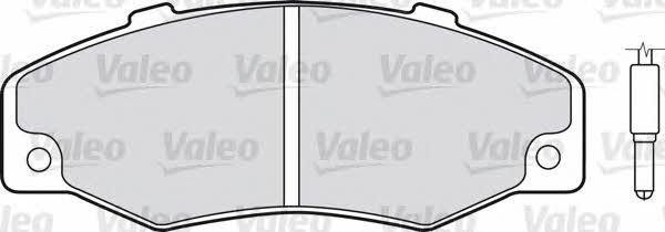 Valeo 551498 Brake Pad Set, disc brake 551498: Buy near me in Poland at 2407.PL - Good price!