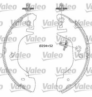 Valeo 554584 Brake shoe set 554584: Buy near me in Poland at 2407.PL - Good price!