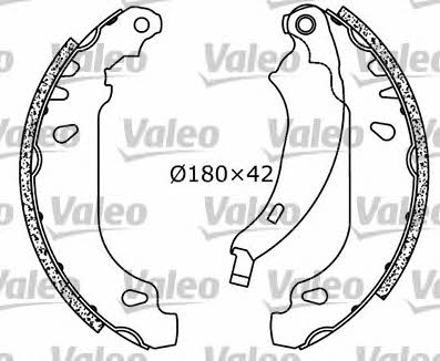 Valeo 554637 Brake shoe set 554637: Buy near me in Poland at 2407.PL - Good price!