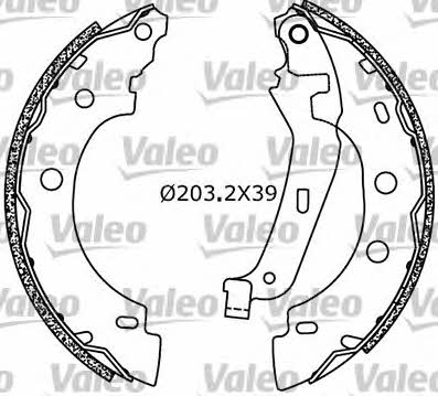 Valeo 554638 Колодки тормозные барабанные, комплект 554638: Отличная цена - Купить в Польше на 2407.PL!