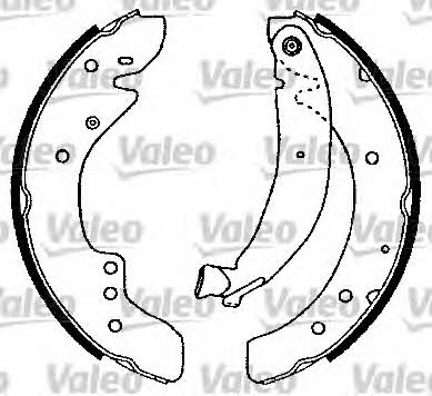 Valeo 554700 Brake shoe set 554700: Buy near me in Poland at 2407.PL - Good price!