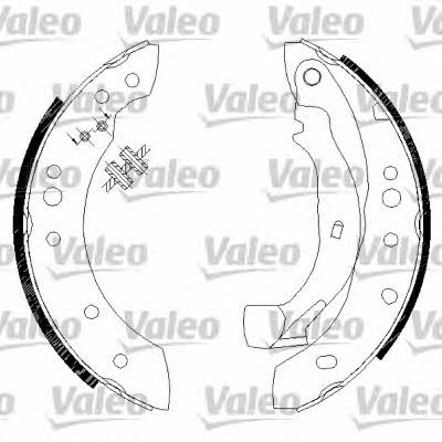 Valeo 554726 Колодки тормозные барабанные, комплект 554726: Отличная цена - Купить в Польше на 2407.PL!
