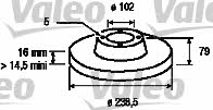 Valeo 186178 Тормозной диск передний невентилируемый 186178: Купить в Польше - Отличная цена на 2407.PL!
