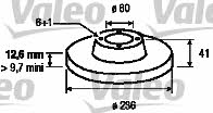 Valeo 186187 Тормозной диск передний невентилируемый 186187: Отличная цена - Купить в Польше на 2407.PL!
