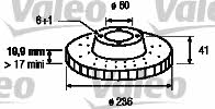 Valeo 186188 Front brake disc ventilated 186188: Buy near me at 2407.PL in Poland at an Affordable price!