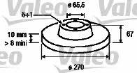 Valeo 186190 Тормозной диск задний невентилируемый 186190: Отличная цена - Купить в Польше на 2407.PL!
