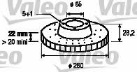 Valeo 186313 Wentylowana przednia tarcza hamulcowa 186313: Dobra cena w Polsce na 2407.PL - Kup Teraz!