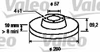 Valeo 186490 Тормозной диск задний невентилируемый 186490: Отличная цена - Купить в Польше на 2407.PL!