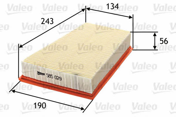 Filtr powietrza Valeo 585029