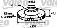 Valeo 186560 Тормозной диск передний вентилируемый 186560: Отличная цена - Купить в Польше на 2407.PL!