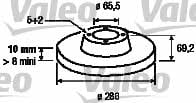 Valeo 186566 Тормозной диск задний невентилируемый 186566: Купить в Польше - Отличная цена на 2407.PL!