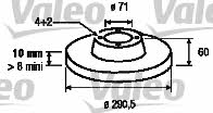 Valeo 186579 Тормозной диск задний невентилируемый 186579: Отличная цена - Купить в Польше на 2407.PL!