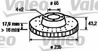 Valeo 186587 Тормозной диск передний вентилируемый 186587: Отличная цена - Купить в Польше на 2407.PL!