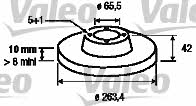 Valeo 186593 Тормозной диск задний невентилируемый 186593: Отличная цена - Купить в Польше на 2407.PL!