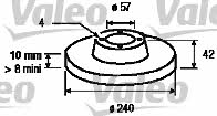 Valeo 186594 Тормозной диск задний невентилируемый 186594: Отличная цена - Купить в Польше на 2407.PL!