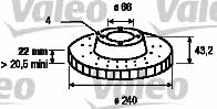 Valeo 186613 Тормозной диск передний вентилируемый 186613: Отличная цена - Купить в Польше на 2407.PL!