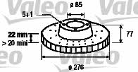 Valeo 186774 Тормозной диск передний вентилируемый 186774: Отличная цена - Купить в Польше на 2407.PL!