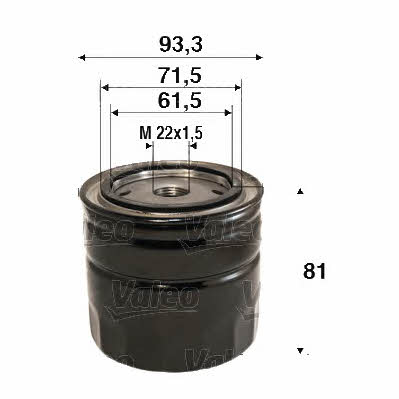 Valeo 586110 Oil Filter 586110: Buy near me in Poland at 2407.PL - Good price!
