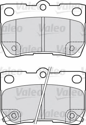 Valeo 598888 Rear disc brake pads, set 598888: Buy near me in Poland at 2407.PL - Good price!