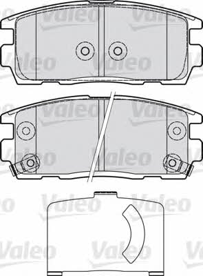 Valeo 598941 Brake Pad Set, disc brake 598941: Buy near me in Poland at 2407.PL - Good price!