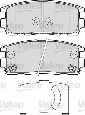 Valeo 598941 Brake Pad Set, disc brake 598941: Buy near me at 2407.PL in Poland at an Affordable price!