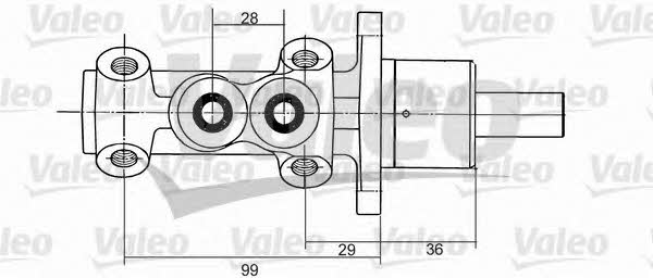 Valeo 350824 Brake Master Cylinder 350824: Buy near me in Poland at 2407.PL - Good price!