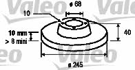 Valeo 186807 Тормозной диск задний невентилируемый 186807: Отличная цена - Купить в Польше на 2407.PL!