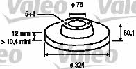 Valeo 186809 Bremsscheibe hinten, unbelüftet 186809: Kaufen Sie zu einem guten Preis in Polen bei 2407.PL!