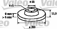 Valeo 186847 Тормозной диск задний невентилируемый 186847: Отличная цена - Купить в Польше на 2407.PL!